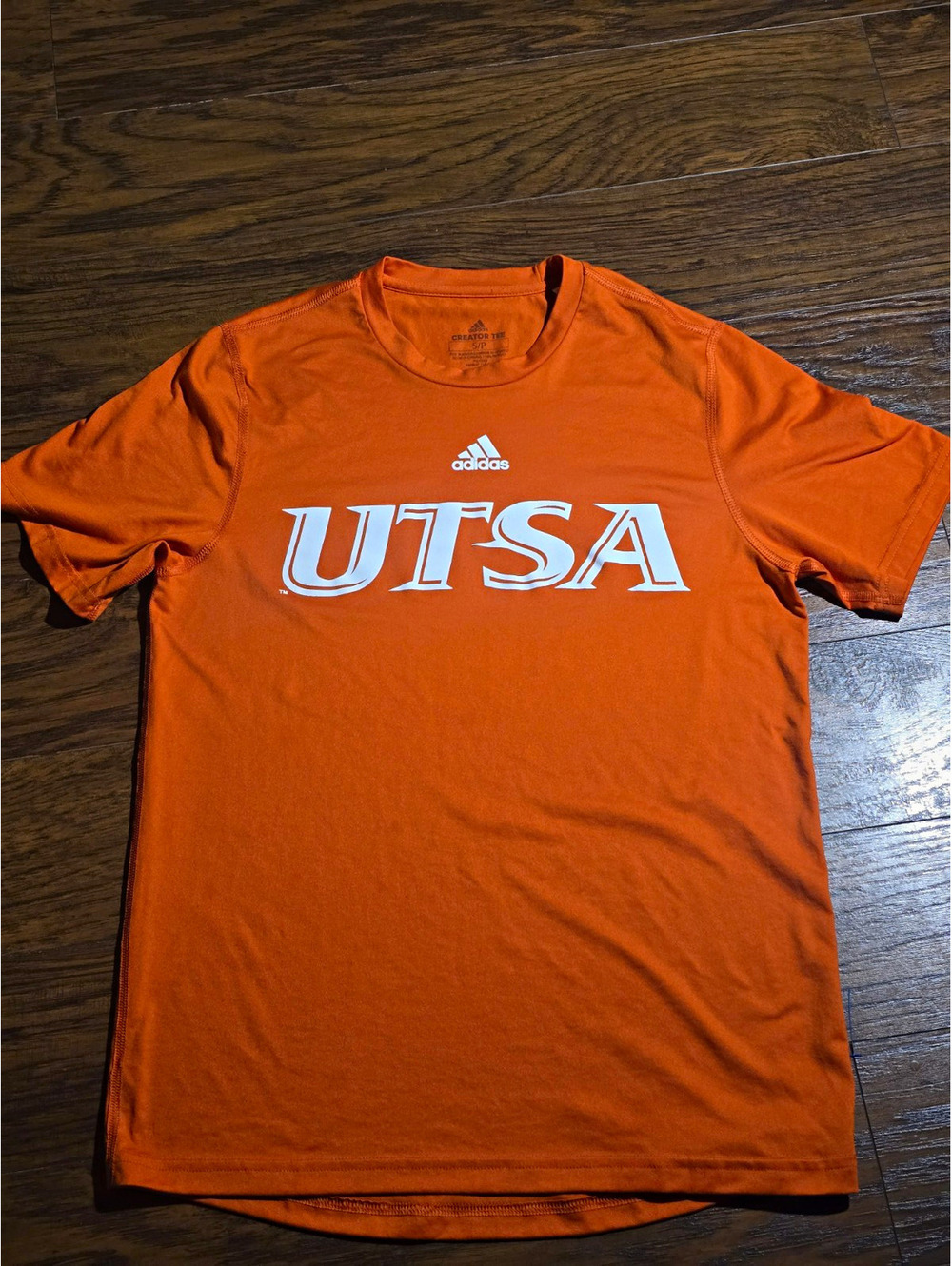 Adidas UTSA Roadrunners Creator Tee Orange Men’s Small S AEROREADY NCAA